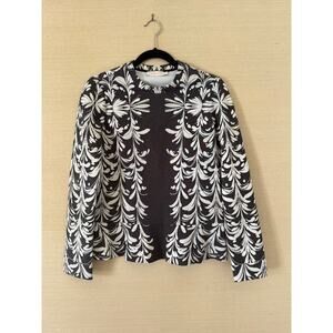 Tory Burch Botanical Print Long-Sleeve Top – Size S/P